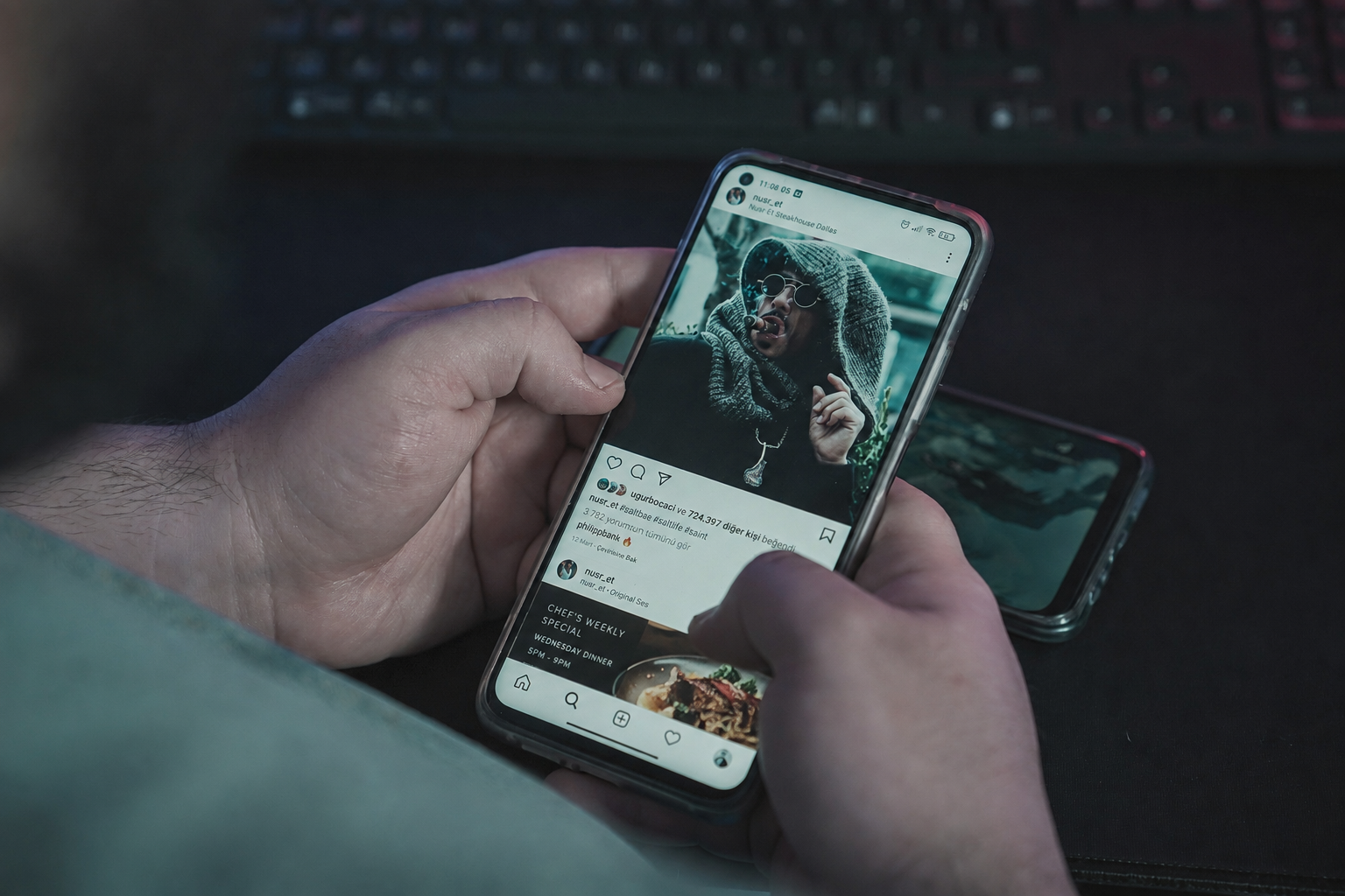 Restaurant special getting lost in social media feed